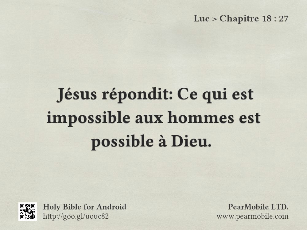 Luc, Chapitre 18:27